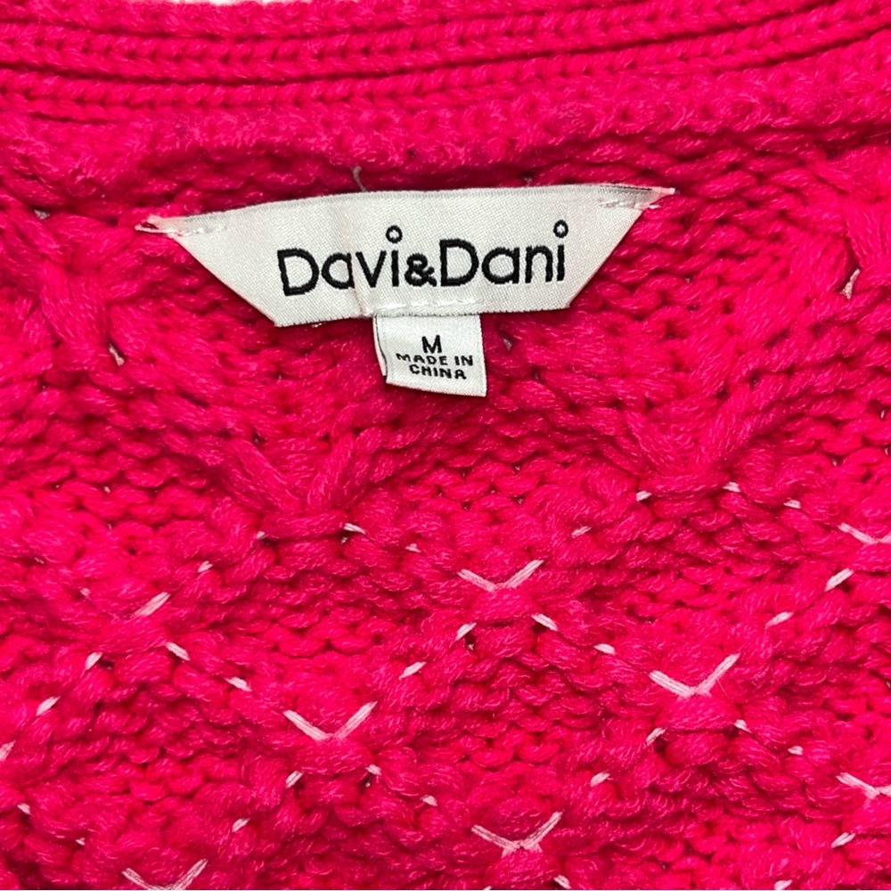 DAVI & DANI Pink Knit Sweater - Picture 3 of 3